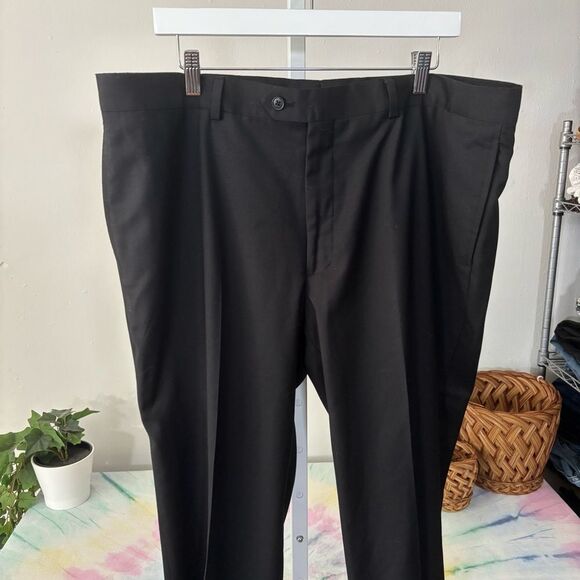 Pronto Uomo Black Trousers men’s 40x30 creased front - Picture 4 of 6